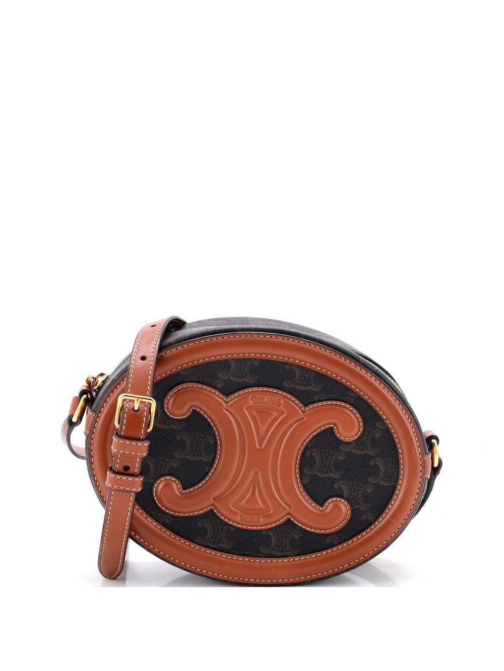Celine Triomphe Oval Crossbody Bag #249108C17B